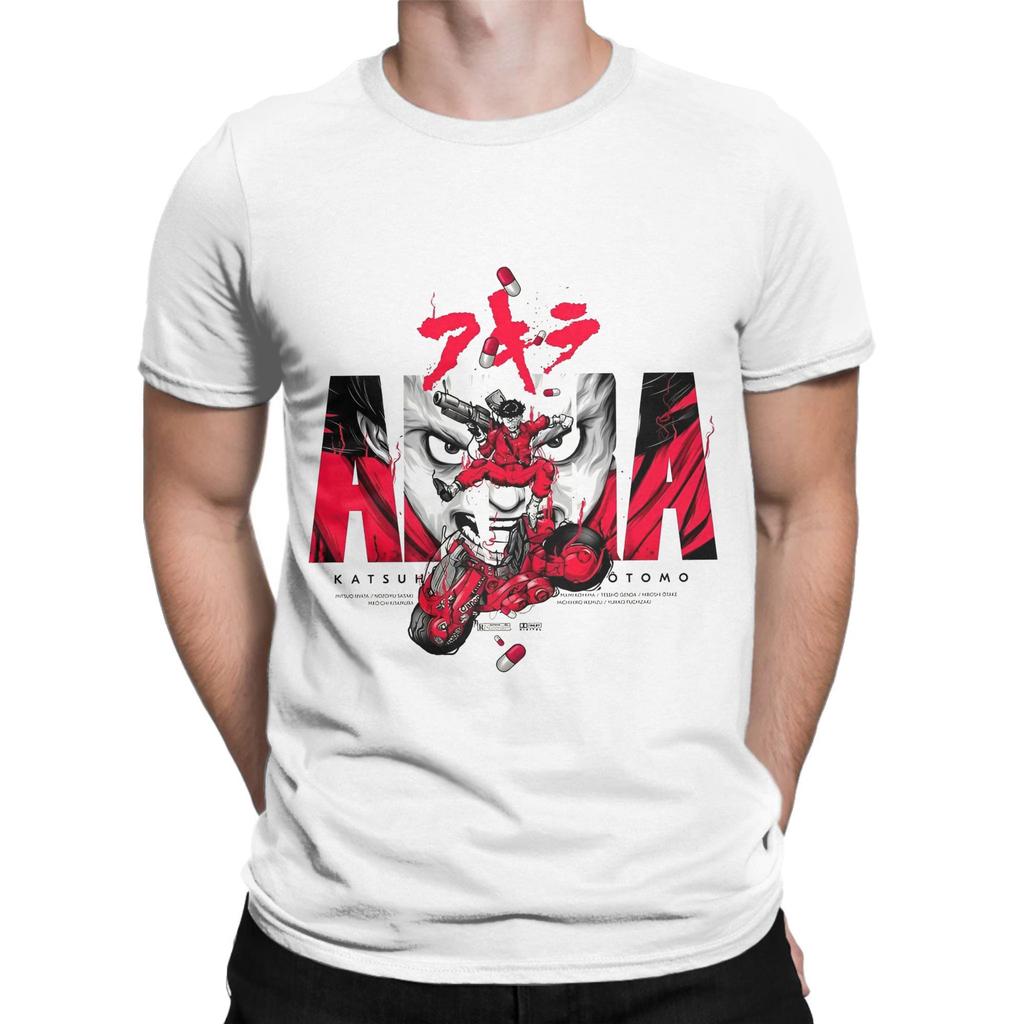 Akira Kaneda Classic Design  T Shirts for Men Cotton Novelty T-Shirt Round Neck  Tees Short Sleeve Clothing Original