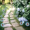 10pcs Colorful Decorative Garden Stakes Creative Garden Floor Plugs Crafts Flower Ground Stake  Yard