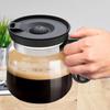 Klare Kaffeetasse 16oz Reise-Kaffeebecher Glasbecher Trinkgefäßbehälter mit Deckel für Heißkalte Getränke Latte Cappuccino Tee Saft