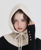Koipeu Wool Color Block Balaclava Cf093Ht102