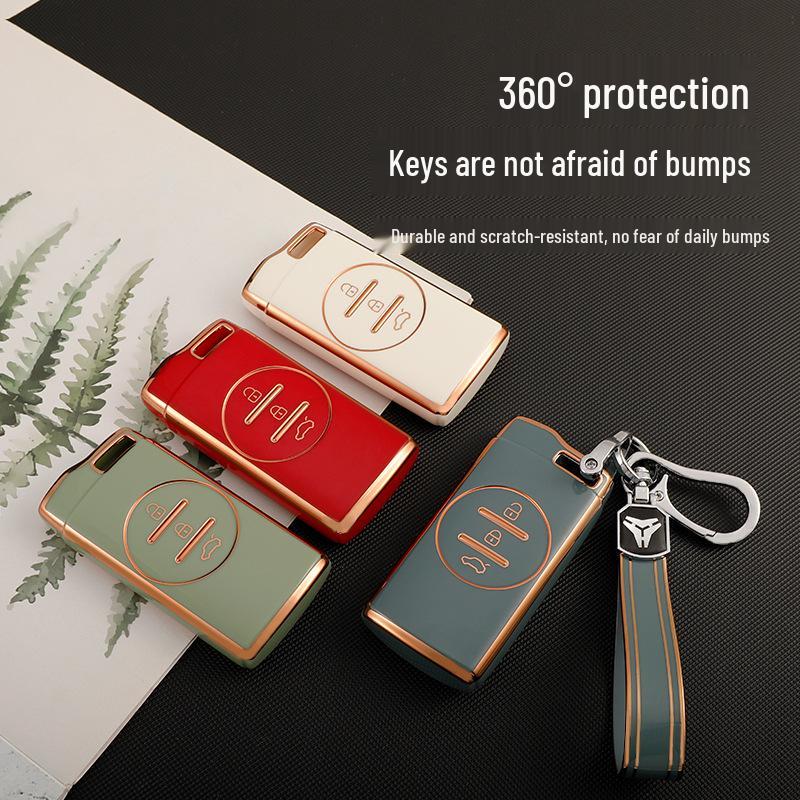 Premium Full-Cover Key Case for Chery Tiggo 3x/5x, Exeed TX, Tiggo 7 - Unisex