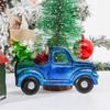 Painted Craft Christmas Hanging Ornaments House Shape Truck Car Pendants Xmas Tree Decorations