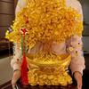 Citrine Resin Copper Wood Wealth Tree Decoration Money Tree Nament Creative Design Home Office Festive Supplies Artificial