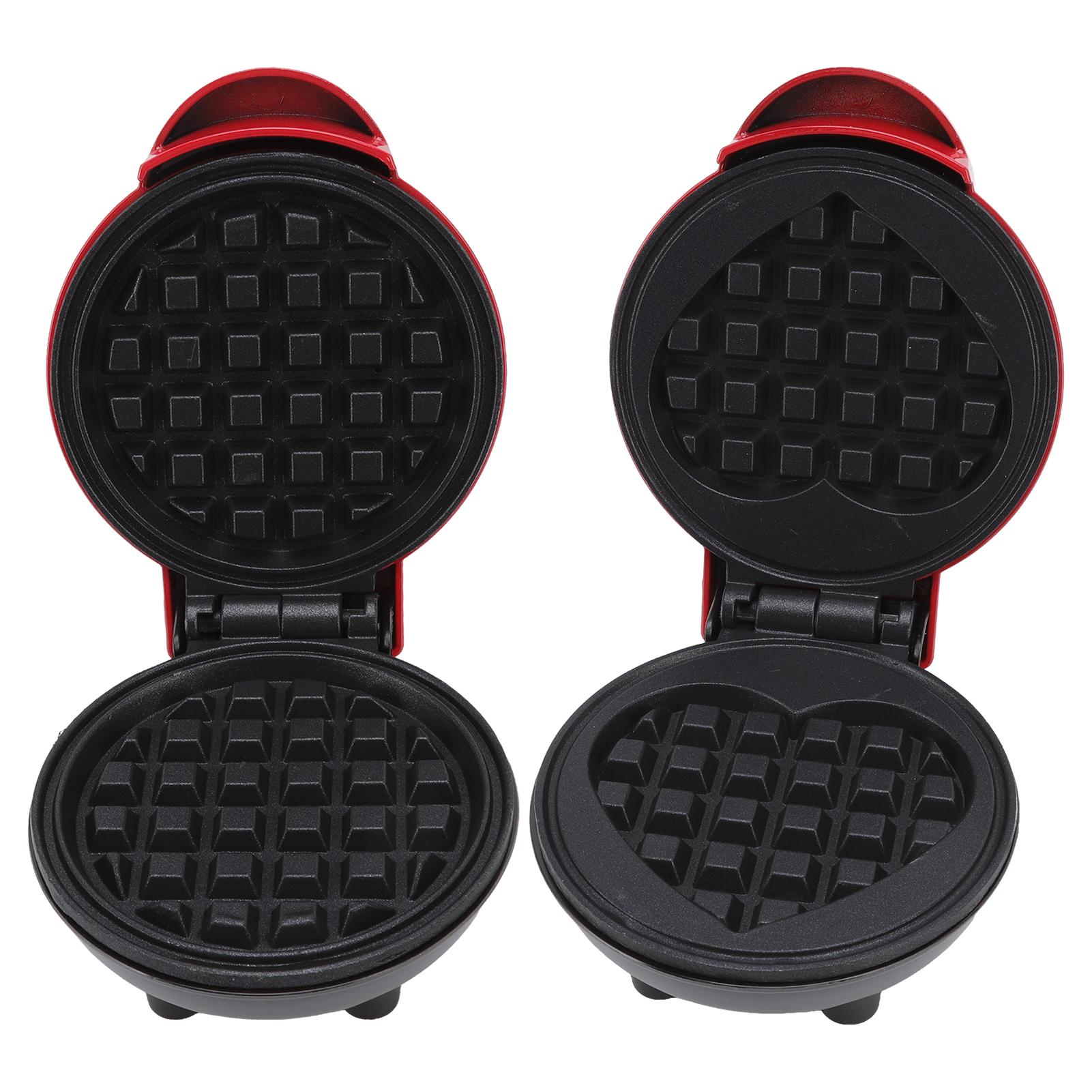 Мини электрическая вафельница Bubble Egg Cake Oven Breakfast Love Heart Shaped Waffle — фото 6