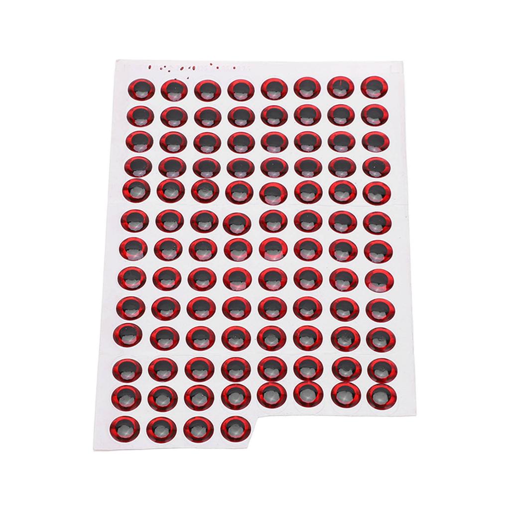 100 Stück 10mm Künstliche Angelaugen Fischaugen Aufkleber Angelzubehör Tackle Angelköder