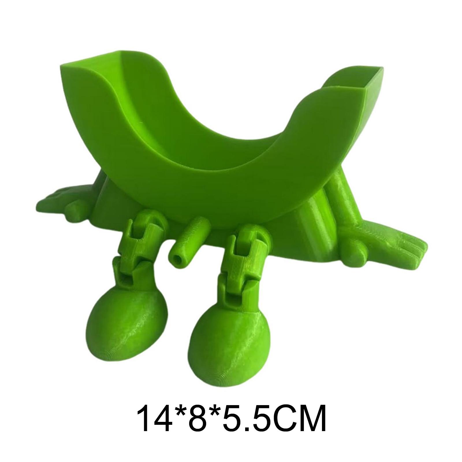 

Улыбающийся Держатель для губок 3D-печать Держатель для губок и мыла Сушилка для Scrub Daddy Органайзер для кухонной столешницы и раковины зелёный