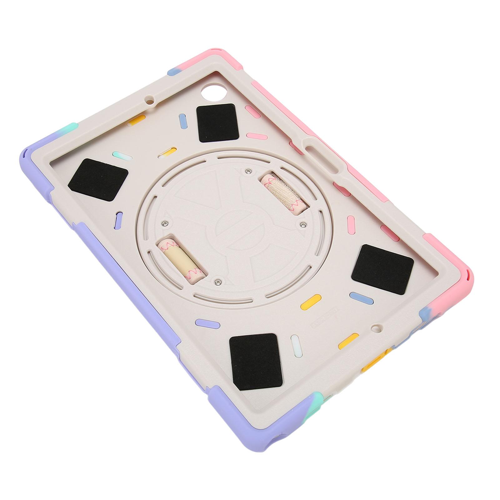 

Прочный чехол для планшета, противоударный чехол для планшета с ремешком на руку, подставкой, плечевым ремнем для Galaxy A8 2022 розовый