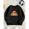 Kids Sweatshirt - Casual Winter Warm Sweatshirt with Football & Print, Christmas & Halloween Outfits, Easy-Care Round Neck Pullover for Casual Attire