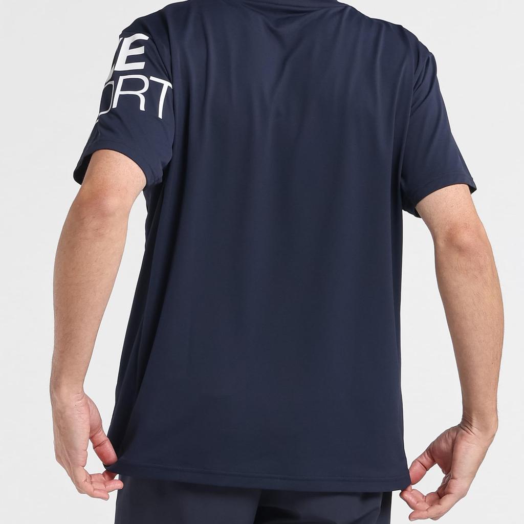 Move Sports Coolist by Move Round Short NV00 T-Shirt Descente, Sport, Sweat-Wicking, Quick-Drying, Heat-Dissipating, Cooling, Neck, Sleeve, Men's,