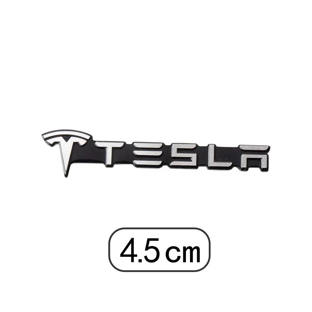 

Car Sticker Tesla 2/4Pcs Car Aluminum Badge Car Audio Decorate Sticker Accessories For Tesla Model 3 Model S X Model Y Roadster 2pcs