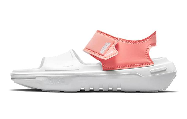 Nike Playscape GS Synthetic Leather One Strap Sandals Medium Heel Women s Pink White CU5296-601 36