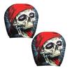 Funny Cartoon Car Headrest Covers, Universal Breathable Elastic Seat Neck Pillow Protector, Humor Spooky Auto Interior Decor for Most Vehicles
