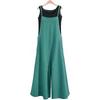 Plus-size Fashion Women's Loose Sleeveless Jumpsuits with Long Suspender Overalls Loose Jumpsuits with Wide Legs