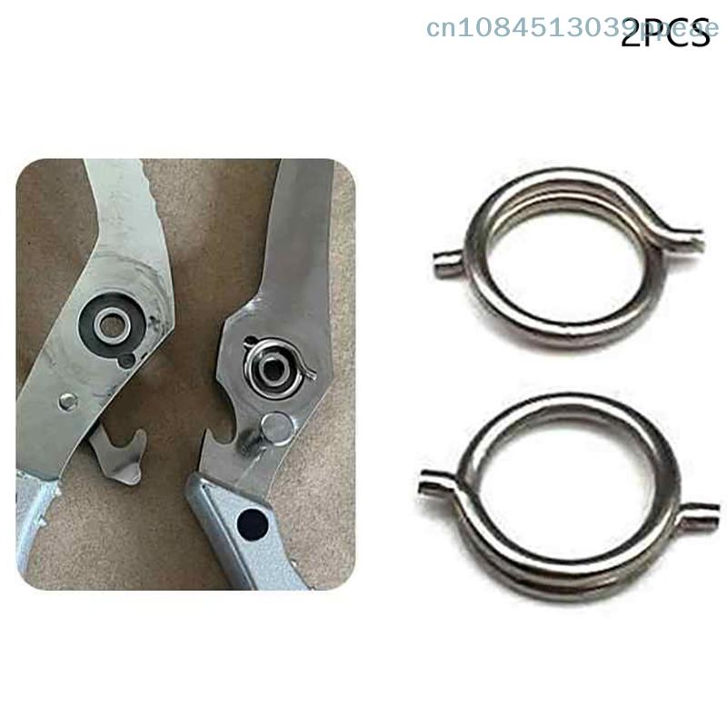 2 Pcs Chicken Bone Scissors Accessories Spring Wire Diameter 1.8mm Outer Diameter 15mm Nickel Plated Steel Torsion Spring