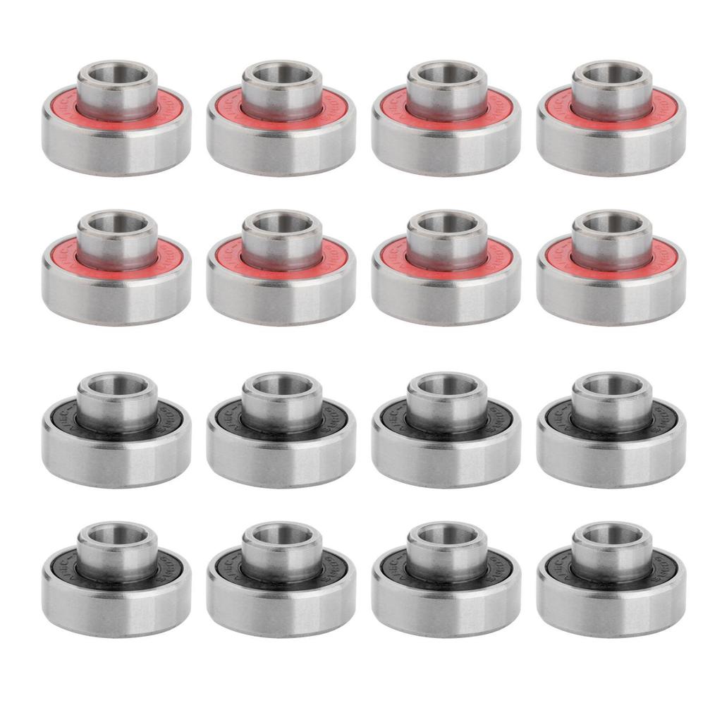 8x Skateboard Bearings ABEC 11 Precision 608 2RS with and Washers for Longboard, Scooter, Roller Skates, Inline Wheels