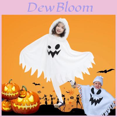 Soft And Comfortable Ghost Cloak Cape Halloween Cosplay Costume For Toddlers