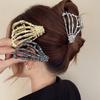 Gothic Skull Claw Hair Clip - Halloween Updo Accessory