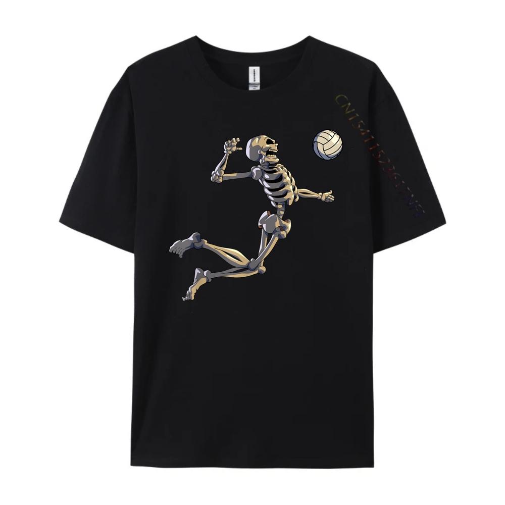 Volleyball Skeleton Women Men Volleyball Player Men T Shirts High Quality Durable and Wearresistant TShirts 4TH of July