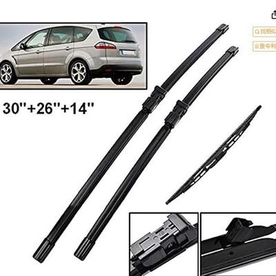 Für Ford Galaxy 2006-2008 Scheibenwischerblätter vorne und hinten 30 + 26 + 16 Wischerwischer