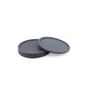 8Pcs Silicone Drink Coasters Non-Slip Heat Resistant Thick Cup Mats Dark Grey for Home Bar Restaurant Use Drink Coasters
