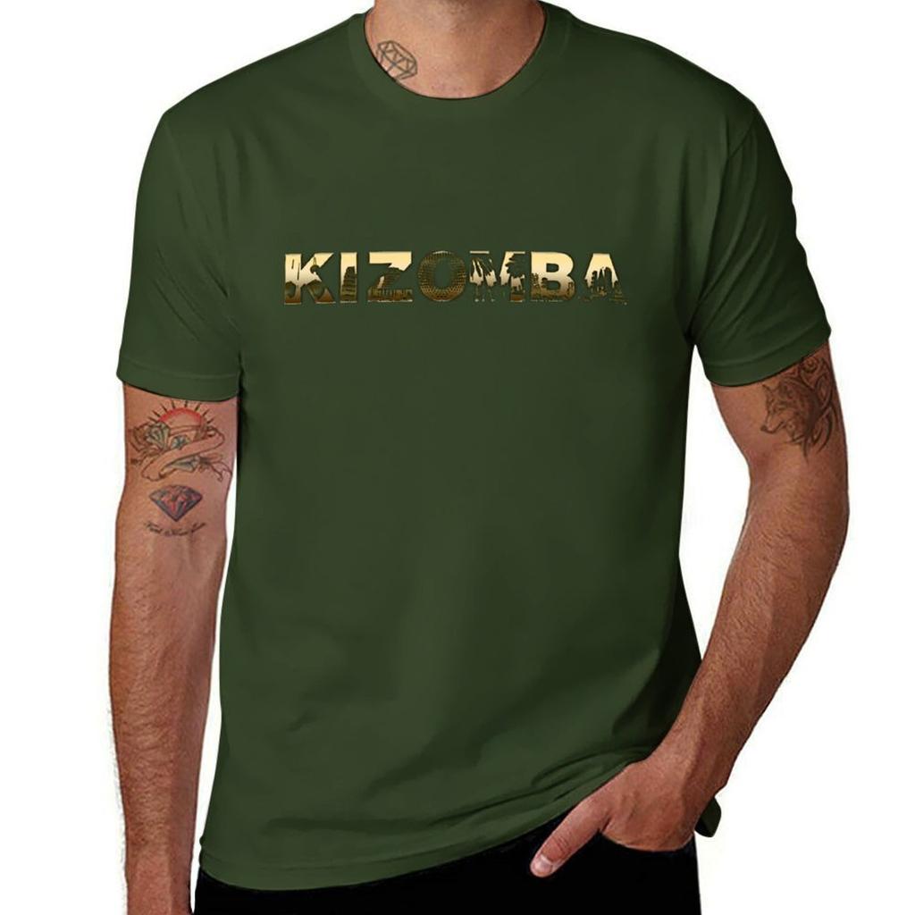 kizomba gold city T-Shirt plus sizes oversizeds boys whites vintage clothes plain t shirts men