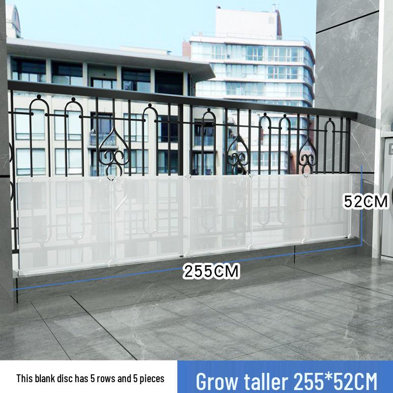Balcony Privacy & Safety Screen: Rainproof, Dustproof, Pet-Protective Enclosed Railing