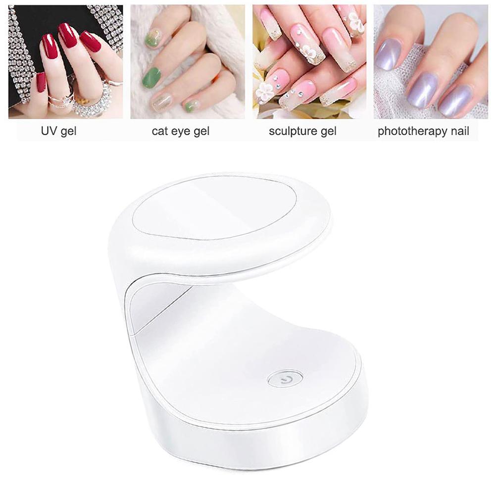 

Мини УФ светодиодная лампа для ногтей Портативная УФ лампа Сушилка для ногтей Электрическая машинка для маникюра Гель для ногтей на один палец