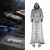 Gifts for Horror Lovers Grim Reaper Incense Stick Holder, Resin Gothic Laying Skeleton Statue Burner, Burner Collectible Tabletop Ornament Meditation