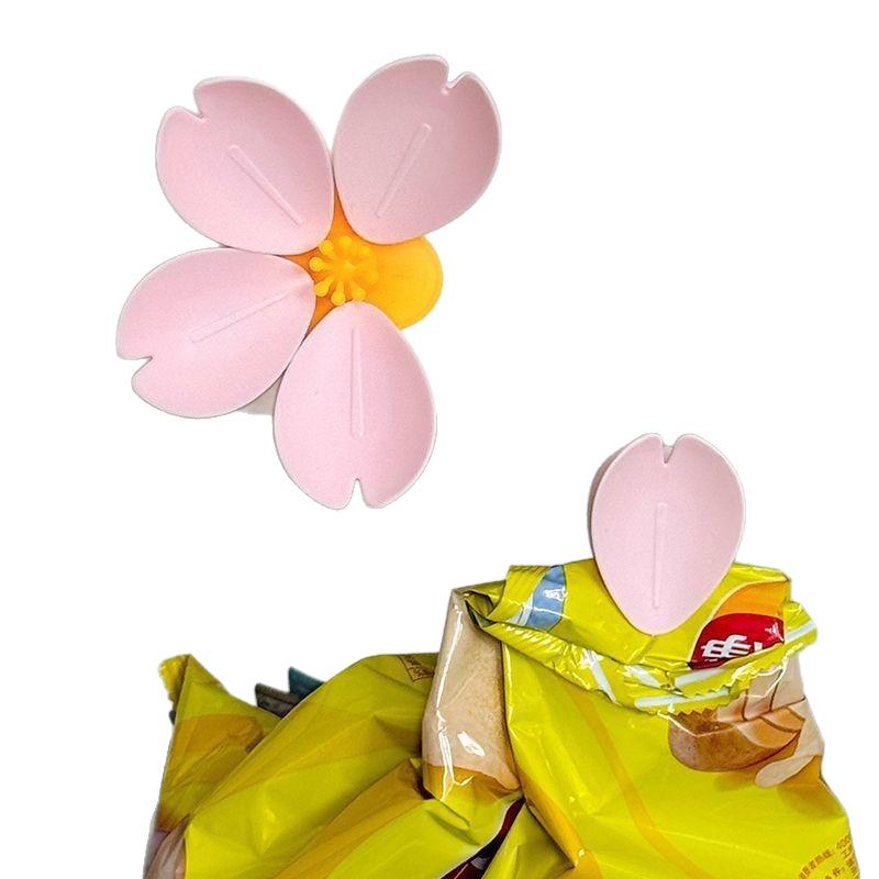 3D Magnetický klip na potravinový sáček s motivem třešňového květu & Magnet na ledničku