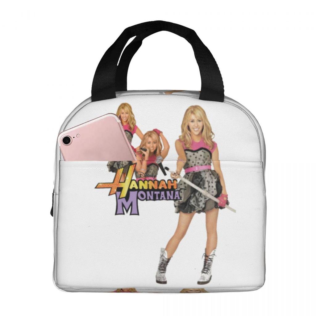 Hannah Montana Insulated Lunch Bag for Women Office Cooler Thermal Food Box Tote Portable Lunch Boxes Container