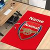 Custom Name Arsenal F.C Printed Carpet, for Office Chair Living Room Bedroom Kitchen Room Decor Gifts.