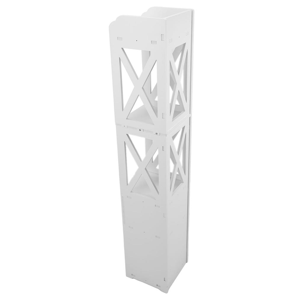 Small Bathroom Storage Cabinet Narrow Corner Slim Toilet Paper Shelves with Drawer Door Small Bathroom Corner Storage Cabinet