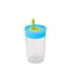 Plastic Water Bottle with Lid and Straw Coffee Mug Kawaii Coffee Cups  Water