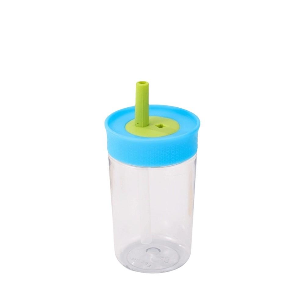 Plastic Water Bottle with Lid and Straw Coffee Mug Kawaii Coffee Cups  Water
