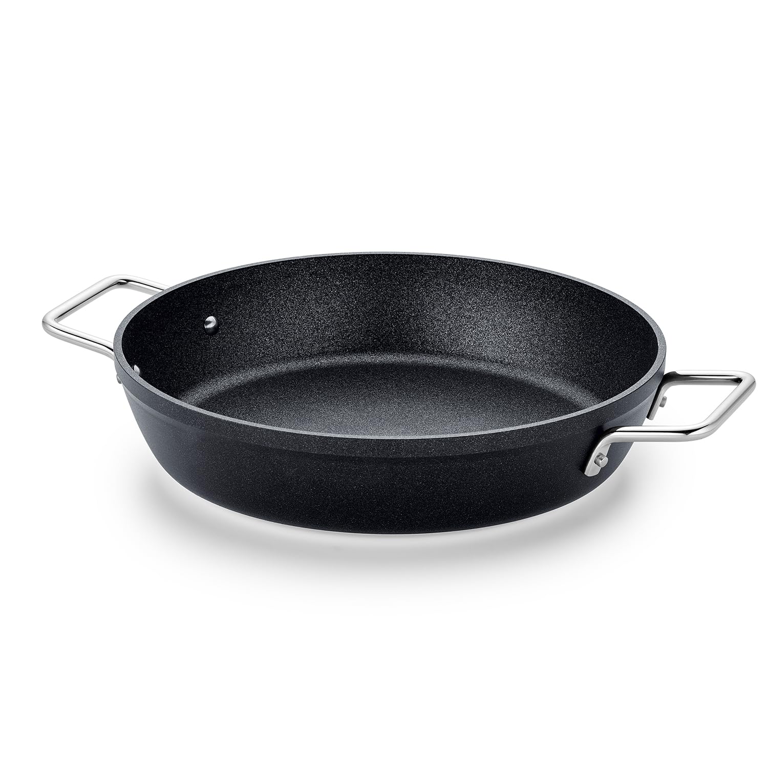 

Fissler Double Handed Pot 28cm Adamant Serving Pan Gas Compatible Oven Safe Serving Pan Coated Frying Pan Made in Germany Japanese Black Fire/IH