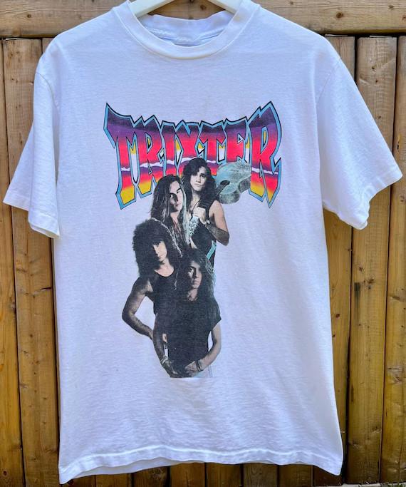 

SALE 1991 Trixter Tour Shirt Tee Short Sleeve Adult Size S to 5XL Unisex T-Shirt XXXXL