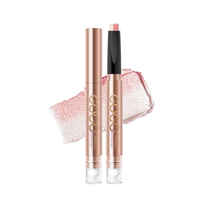 

KIADZIE Eyeshadow Stick, Peach Pink. Highly pigmented, long-lasting, with fine pearl shimmer. Perfect for under-eye makeup and everyday look. Even