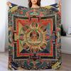 Mandala 87 Amitayus Buddha Mudra Wohndecke Herren Weiche Warme Wohndecke für Sofa