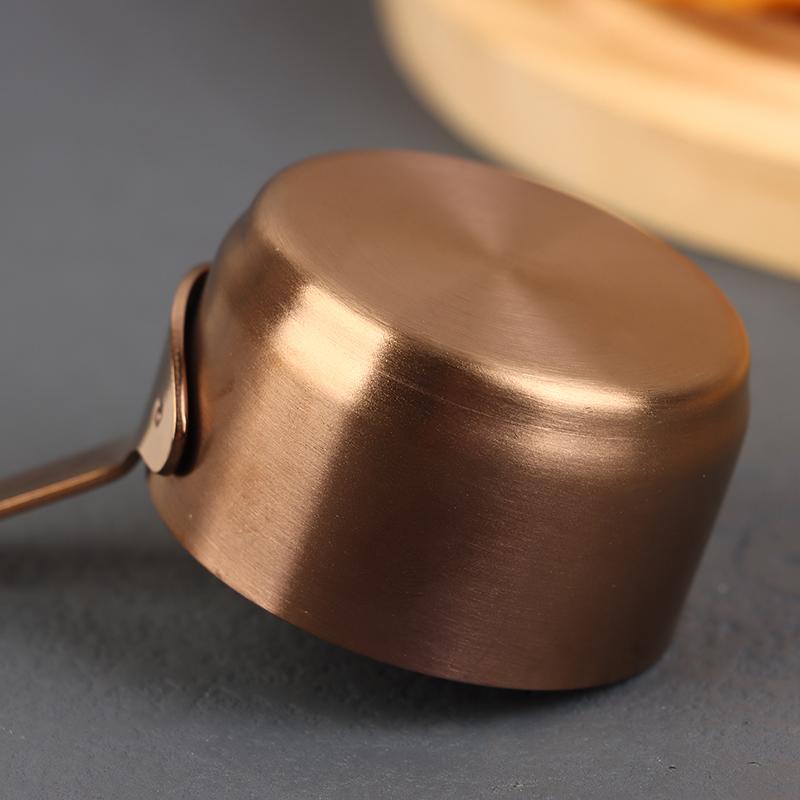 Stainless Steel Heat-resistant Stockpots Mini Sauce Pan Non-Stick Milk Cup With Long Handle Kitchen Gravy Boats Steak Sauce Cup