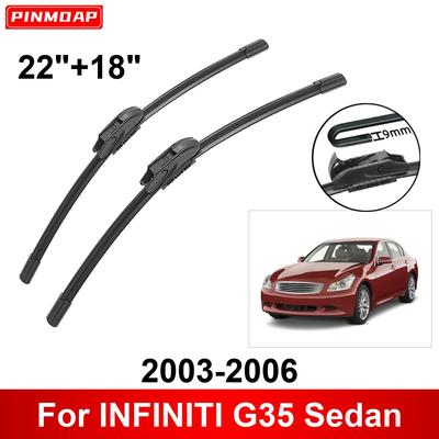 2 Wipers 22" 18" Front Wipers Replacement Fit for INFINITI G35 Sedan 2003-2006, Windshield Wiper Blades Original Equipment Wiper Blade