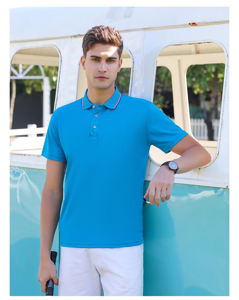 Unisex Solid Color Short Sleeve Polo Shirt with Turn-Down Collar - Perfect for Summer, DIY, or Workwear