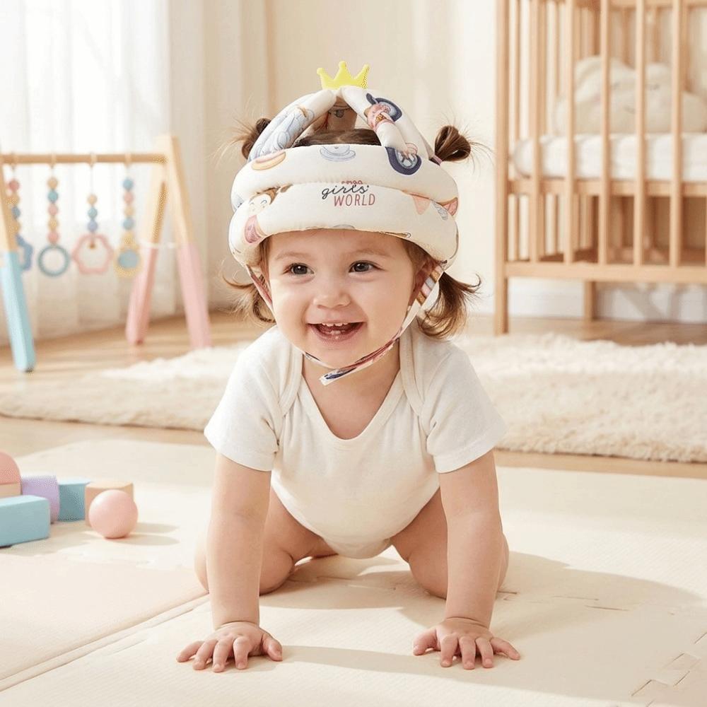 Adjustable Anti-Collision Helmet Soft Head Protector Hat Essential Infant Safety Cap  0-1Y Kid