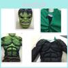 Avengers The Hulk Muscle Mask Costume Boys Cosplay Kids Carnival Clothes Fantasy