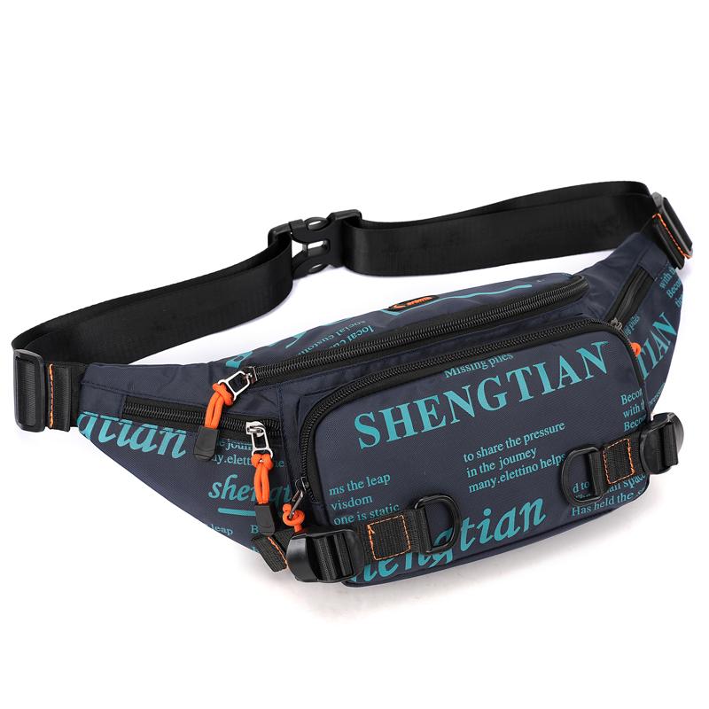 Men's Waterproof Nylon Waist Pack - Lightweight Running Belt Bag for Travel, Sports & Outdoor Activities