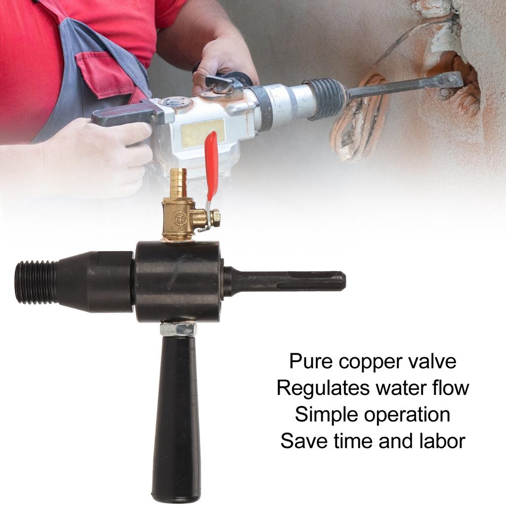 Elektrische Hamer Adapter Water Injectie Converter Elektrische Boor Draai Waterboor Water Toevoegapparaat Verbindingsstang Gereedschappen Rond Handvat