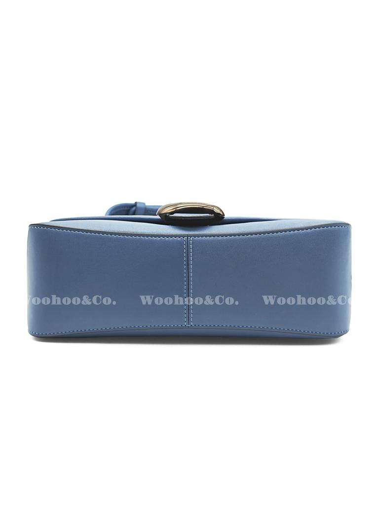 Coach Tabby 26 Flap Rhinestone C Logo Buckle Leather Shoulder Bag Women Shoulder Bag Washed-Denim C4823-V5D61