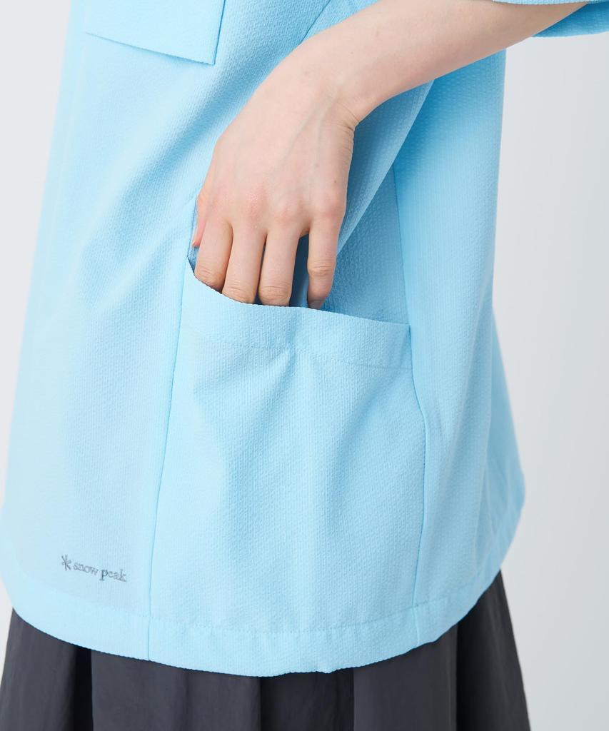Airo Short Sleeve Short LIGHT M [Snow Peak] T-Shirt CS-26SU016 T-shirt, Sleeve, Men's/Women's, BLUE,