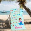 Customizable personalized beach towels Ms. Rachel themed designs.Suitable for the beach, yoga, sports;ideal as beach accessories