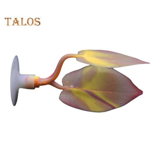 Fish Tank Leaf with Suction Cup Eco-friendly Vibrant Color Simple Installation Small Fish Tank Leaves Rest Bed Aquarium Supplies