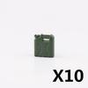 MOC Militärzubehör Bausteine Soldatenfiguren Sandsack Hund Hindernis Camouflage Zelt Schaufel Waffenbox Spielzeug Kinder J038